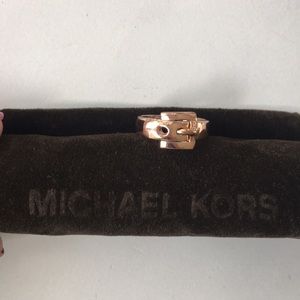 Michael Kors Rose Gold Buckle Ring